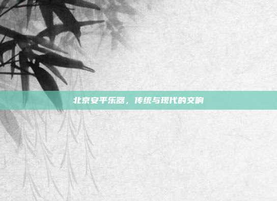 北京安平乐器,传统与现代的交响