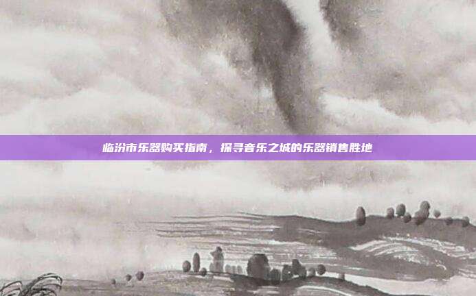 临汾市乐器购买指南,探寻音乐之城的乐器销售胜地