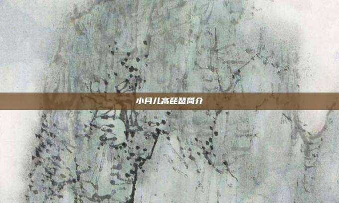 小月儿高琵琶简介