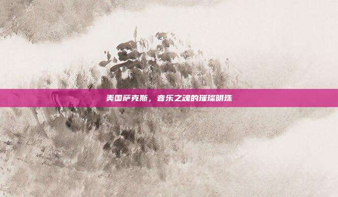 美国萨克斯，音乐之魂的璀璨明珠