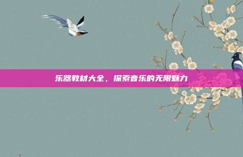 乐器教材大全，探索音乐的无限魅力