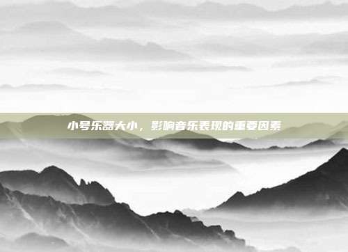 小号乐器大小,影响音乐表现的重要因素