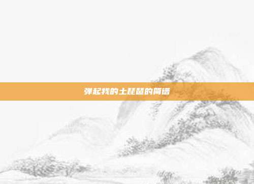 弹起我的土琵琶的简谱