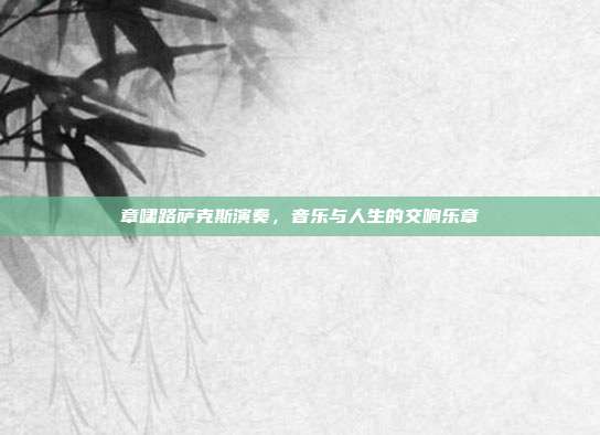 章啸路萨克斯演奏,音乐与人生的交响乐章