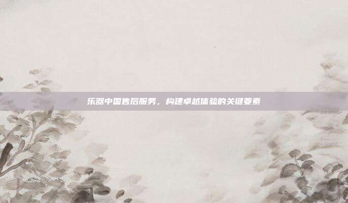 乐器中国售后服务,构建卓越体验的关键要素