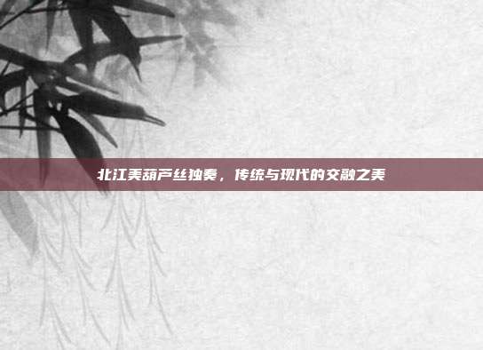 北江美葫芦丝独奏,传统与现代的交融之美