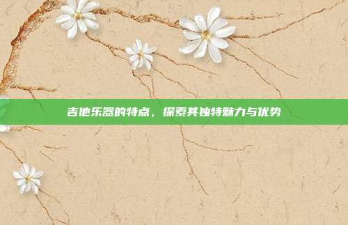 吉他乐器的特点,探索其独特魅力与优势