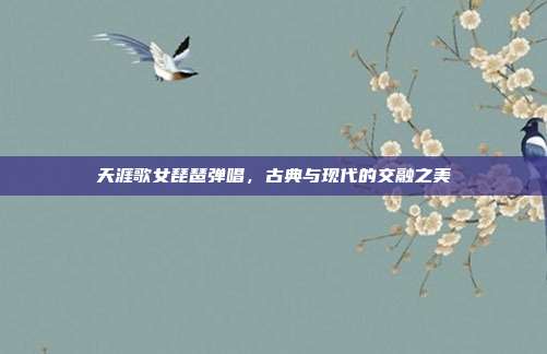 天涯歌女琵琶弹唱，古典与现代的交融之美