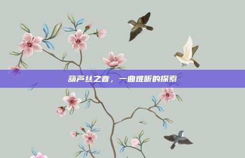 葫芦丝之音,一曲难听的探索