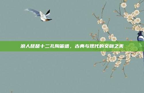 浪人琵琶十二孔陶笛谱,古典与现代的交融之美