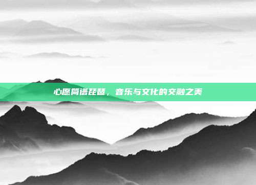 心愿简谱琵琶，音乐与文化的交融之美