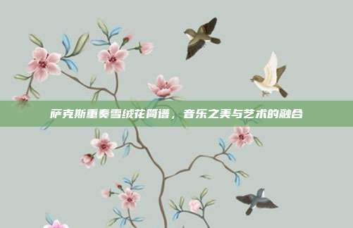 萨克斯重奏雪绒花简谱,音乐之美与艺术的融合