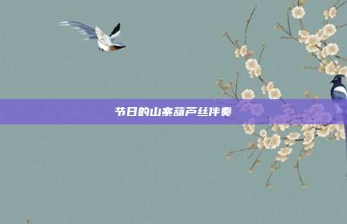 节日的山寨葫芦丝伴奏
