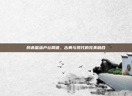 醉赤壁葫芦丝简谱,古典与现代的完美融合