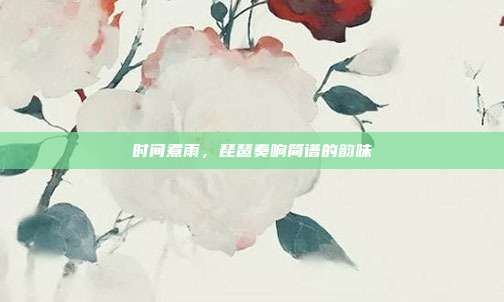 时间煮雨，琵琶奏响简谱的韵味
