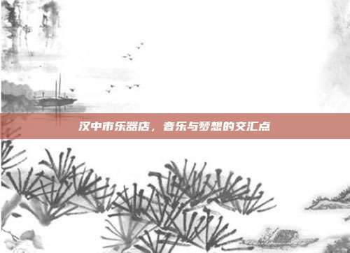 汉中市乐器店,音乐与梦想的交汇点