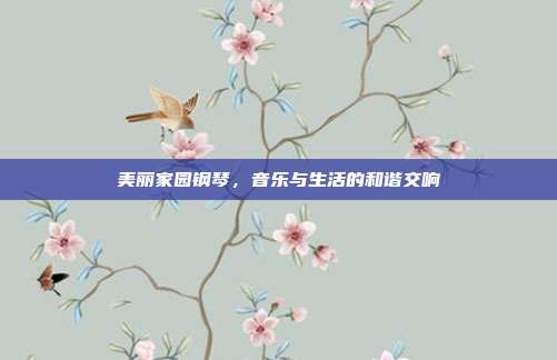 美丽家园钢琴,音乐与生活的和谐交响