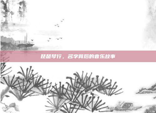 琵琶琴行,名字背后的音乐故事