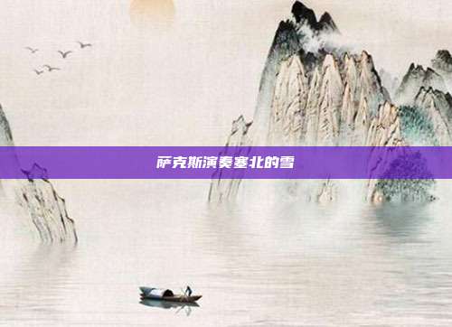 萨克斯演奏塞北的雪