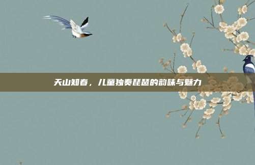 天山知春,儿童独奏琵琶的韵味与魅力