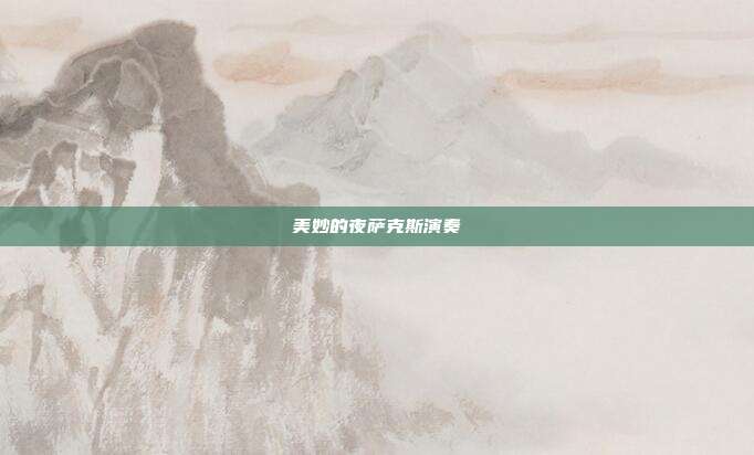 美妙的夜萨克斯演奏
