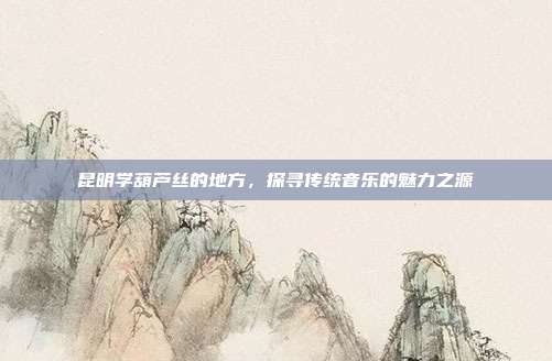 昆明学葫芦丝的地方，探寻传统音乐的魅力之源