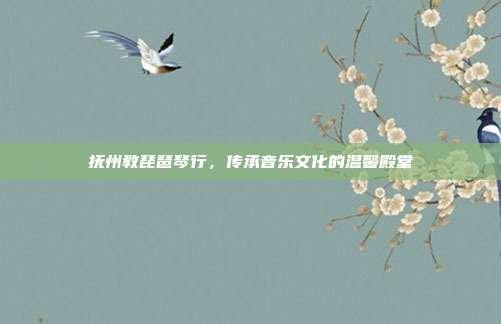 抚州教琵琶琴行，传承音乐文化的温馨殿堂