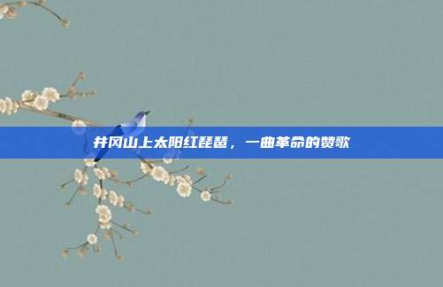 井冈山上太阳红琵琶,一曲革命的赞歌