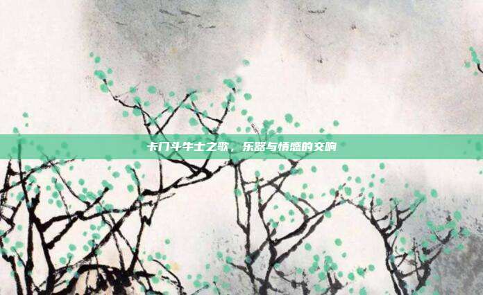 卡门斗牛士之歌,乐器与情感的交响