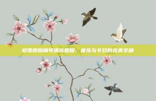初雪原版钢琴谱完整版,音乐与冬日的完美交融