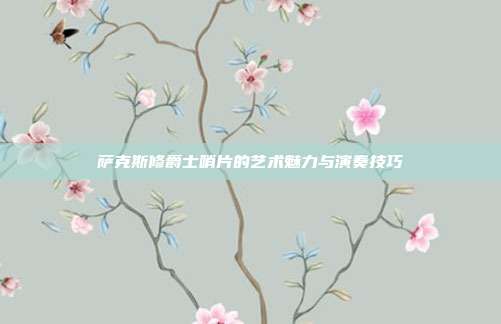 萨克斯修爵士哨片的艺术魅力与演奏技巧