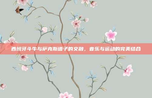 西班牙斗牛与萨克斯谱子的交融,音乐与运动的完美结合