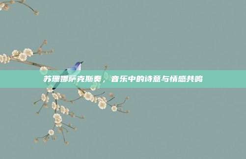 苏珊娜萨克斯奏,音乐中的诗意与情感共鸣