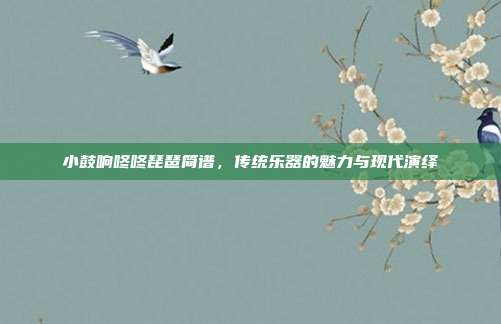 小鼓响咚咚琵琶简谱，传统乐器的魅力与现代演绎