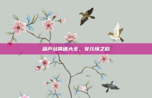 葫芦丝简谱大全，女儿情之韵