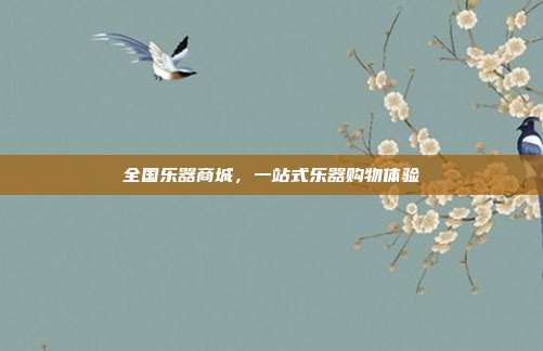 全国乐器商城，一站式乐器购物体验
