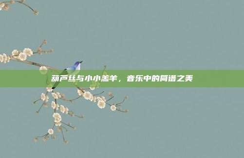 葫芦丝与小小羔羊,音乐中的简谱之美