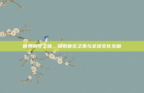 世界钢琴之旅,探索音乐之美与全球文化交融