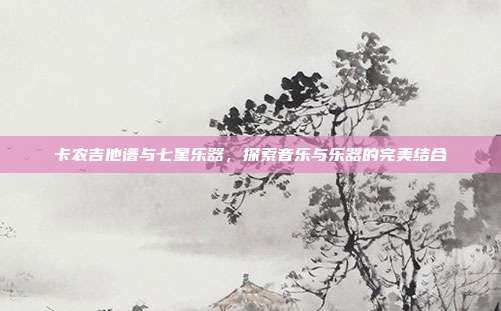 卡农吉他谱与七星乐器,探索音乐与乐器的完美结合