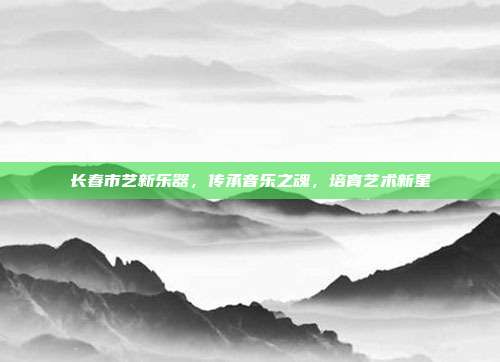 长春市艺新乐器,传承音乐之魂,培育艺术新星