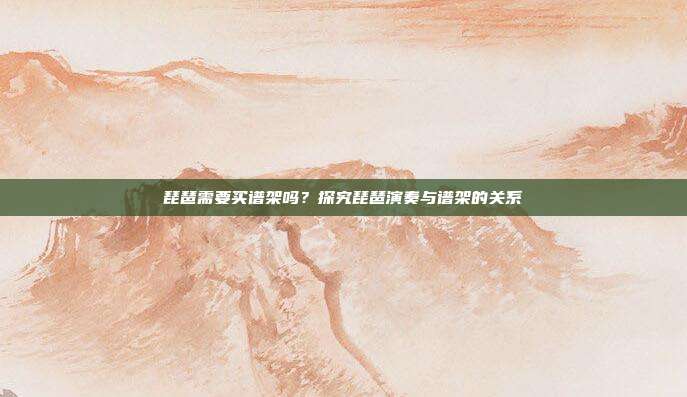 琵琶需要买谱架吗?探究琵琶演奏与谱架的关系