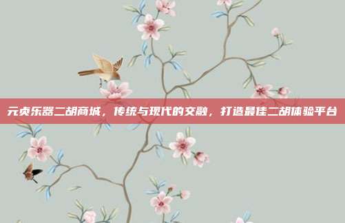 元贞乐器二胡商城，传统与现代的交融，打造最佳二胡体验平台
