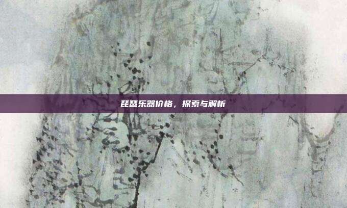 琵琶乐器价格，探索与解析