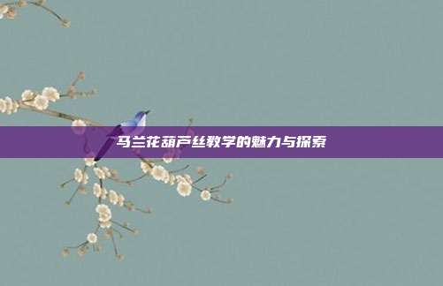 马兰花葫芦丝教学的魅力与探索